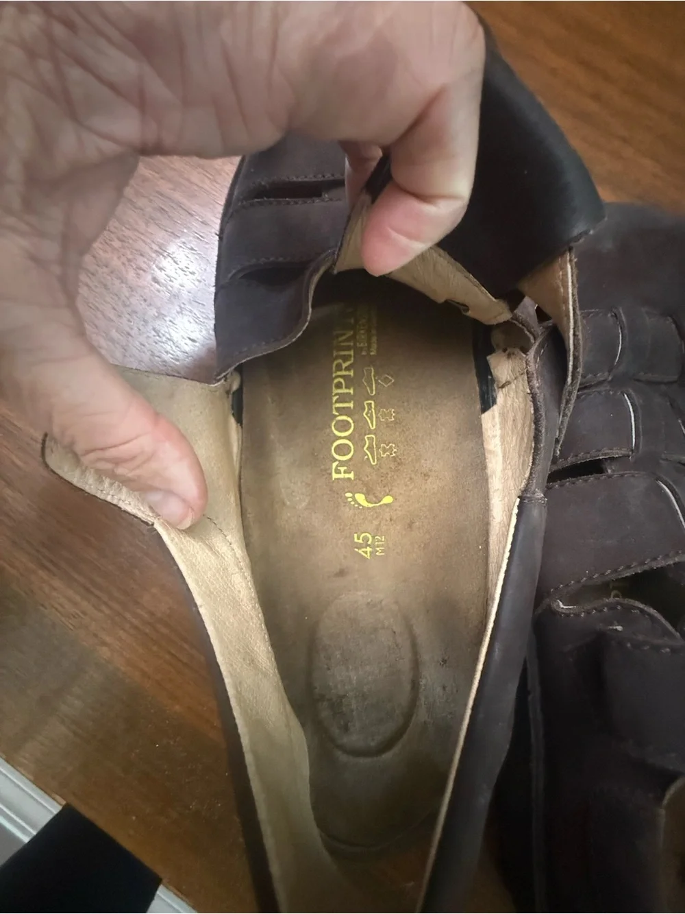 Birkenstock  Madeira Men's Brown Closed-Toe Fisherman Sandals